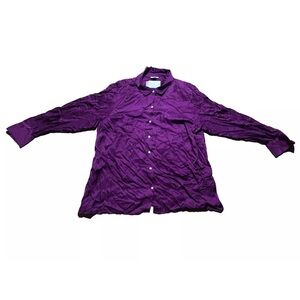J. Jill XL blouse Sugarbeet long‎ sleeve button down top women’s NWT